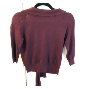 Backless Maroon Sweater Size XS